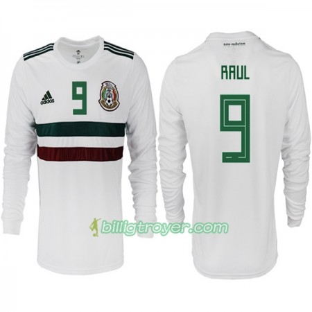 Billige Fotballdrakter Mexico RAUL 9 VM 2018 Bortedraktsett Langermet